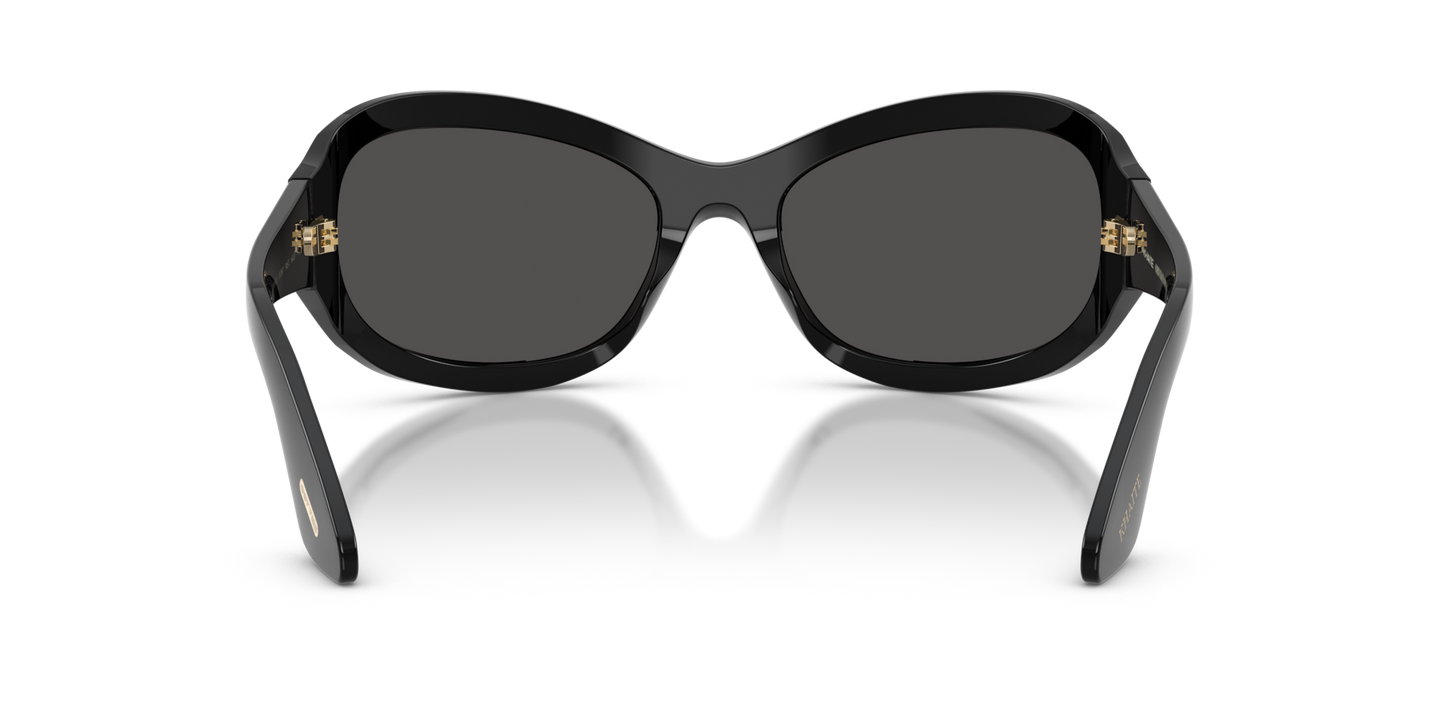 Oliver Peoples 1967C with Black frame and Grey lenses - Image Nosepads