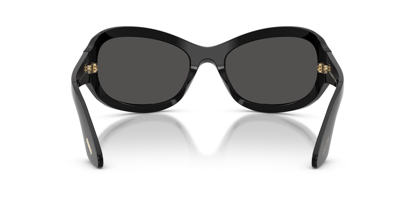 Oliver Peoples 1967C with Black frame and Grey lenses - Image Nosepads