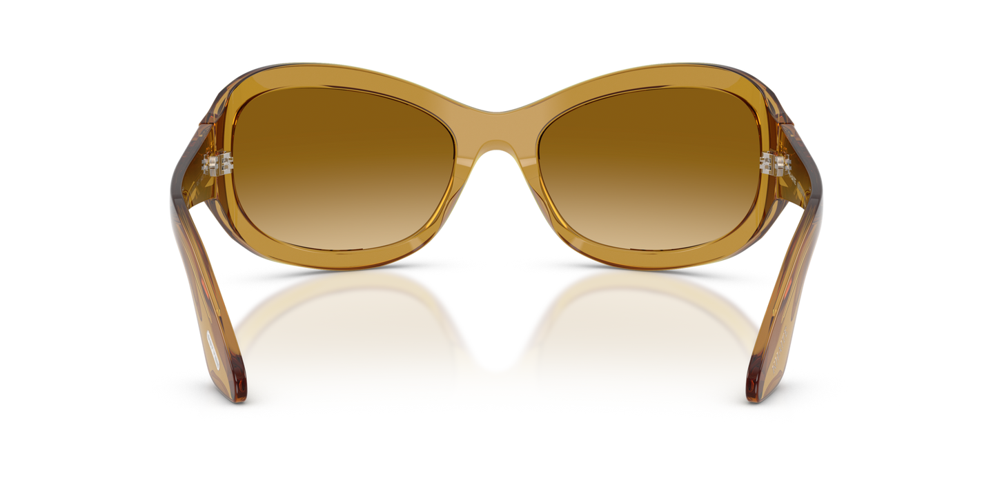 Oliver Peoples 1967C with Dark Honey frame and Brown lenses - Image Nosepads