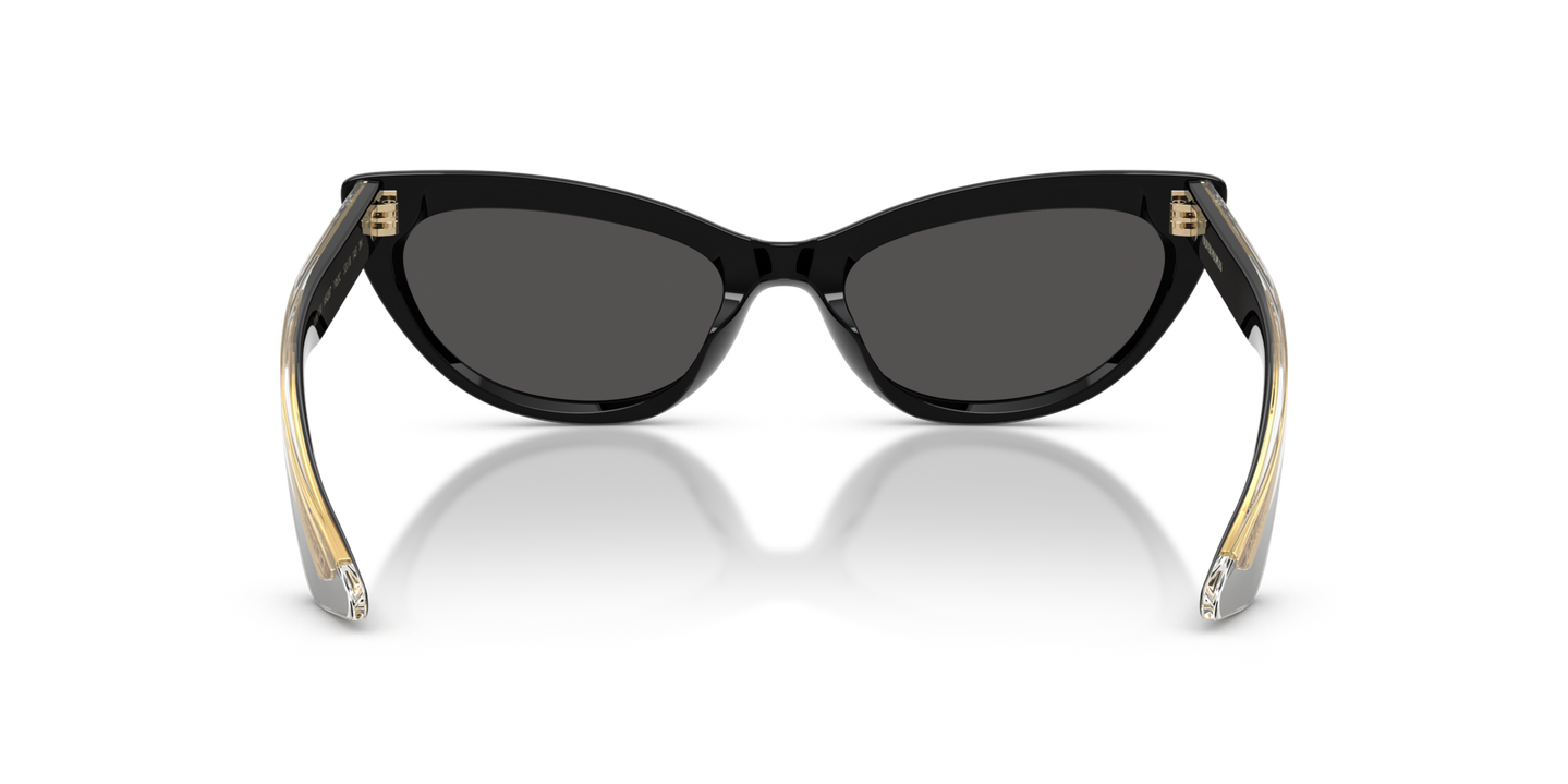 Oliver Peoples 1963C with Black frame and Grey lenses - Image Nosepads