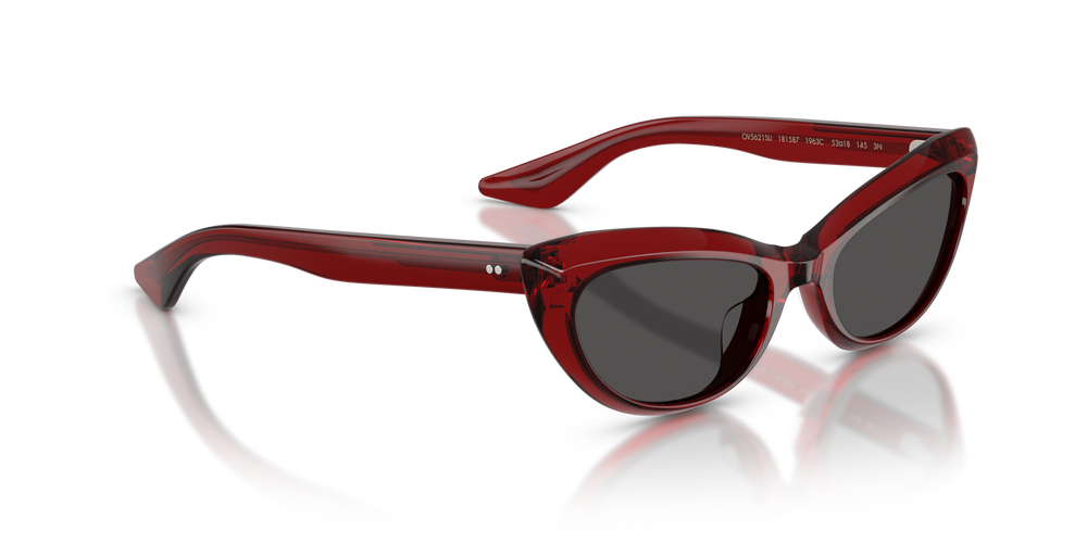 Oliver Peoples 1963C con montatura Rosso Scuro e lenti  Grigio - immagine 3
