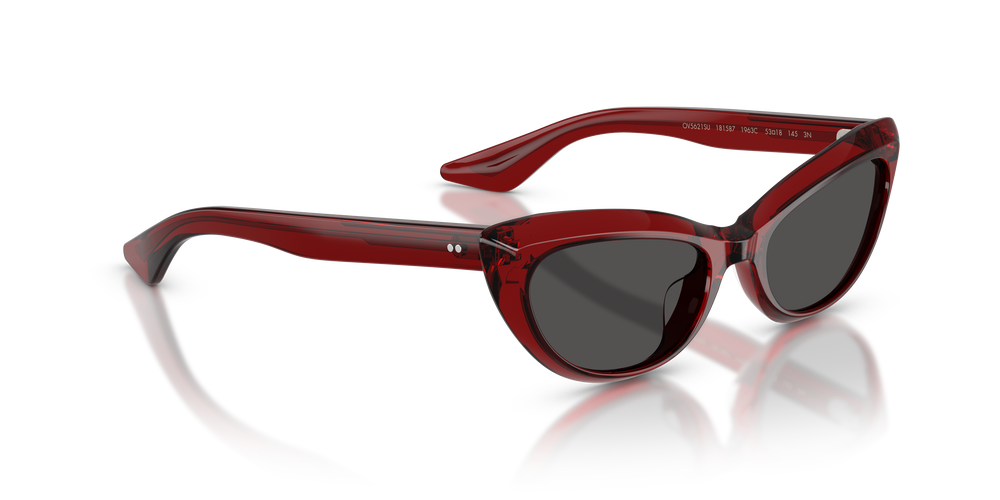 Oliver Peoples 1963C con montatura Rosso Scuro e lenti  Grigio - L'immagine 3