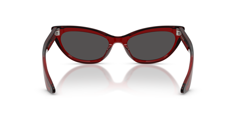 Oliver Peoples 1963C の ダークレッド フレームと グレー レンズ
