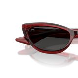 Oliver Peoples 1963C con montatura Rosso Scuro e lenti  Grigio - Variant