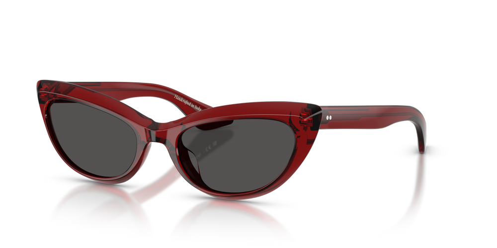 Oliver Peoples 1963C con montatura Rosso Scuro e lenti  Grigio - immagine 1