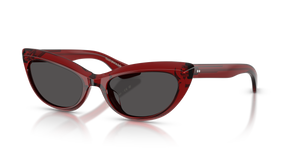 Oliver Peoples 1963C con montatura Rosso Scuro e lenti  Grigio - L'immagine 1