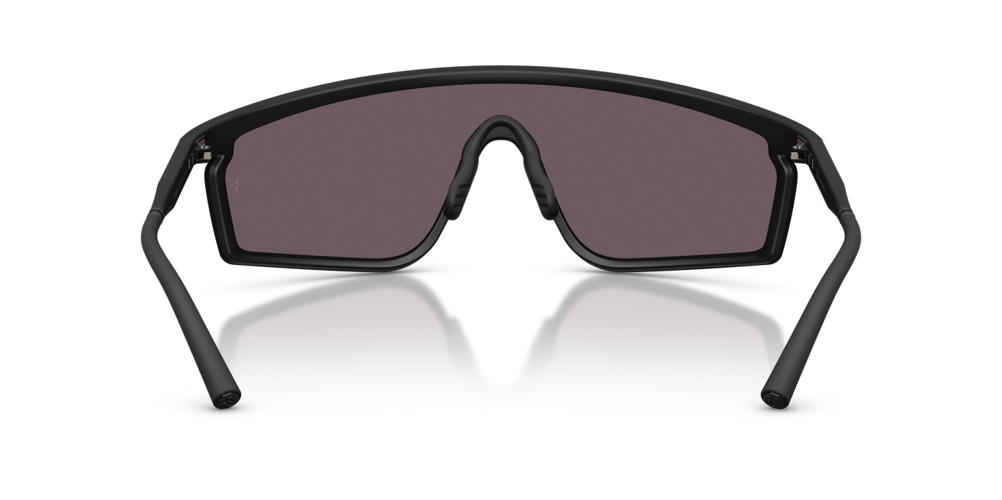 Sie Oliver Peoples R-20 mit Semi-Matte Black Gestell und Violett Gläsern - Bild Stegplättchen