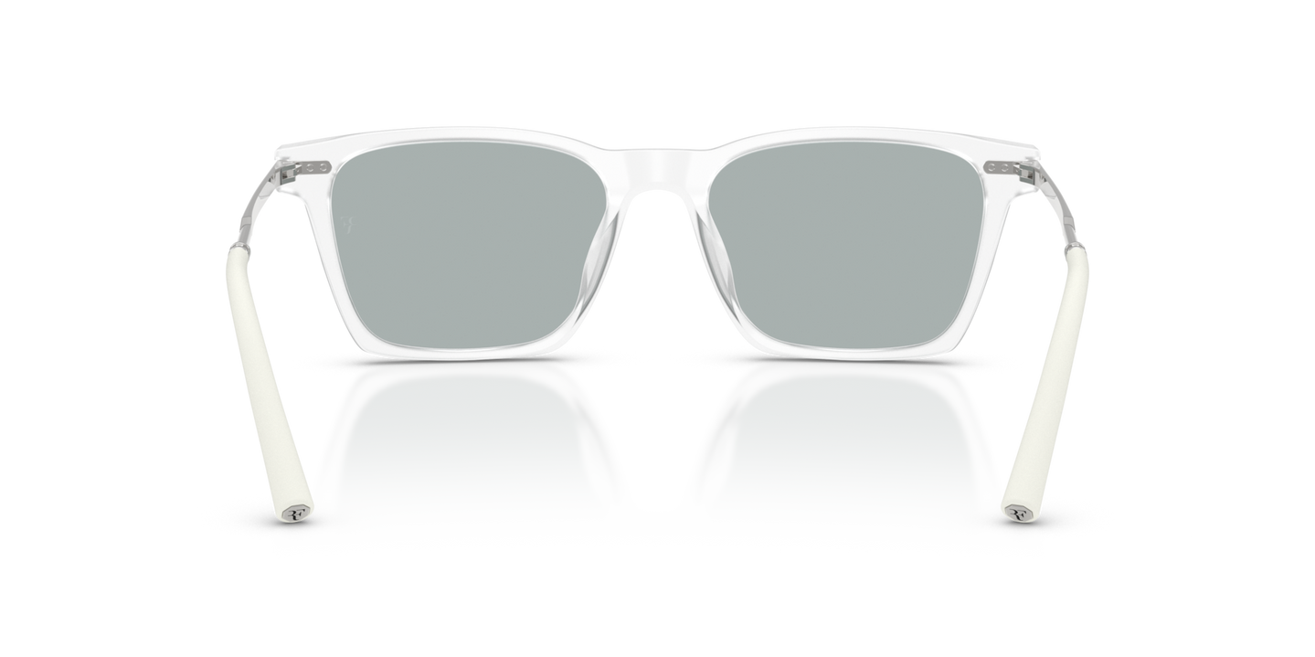 Oliver Peoples R-19 con montatura Cristallo e lenti  Grigio - Immagine Naselli