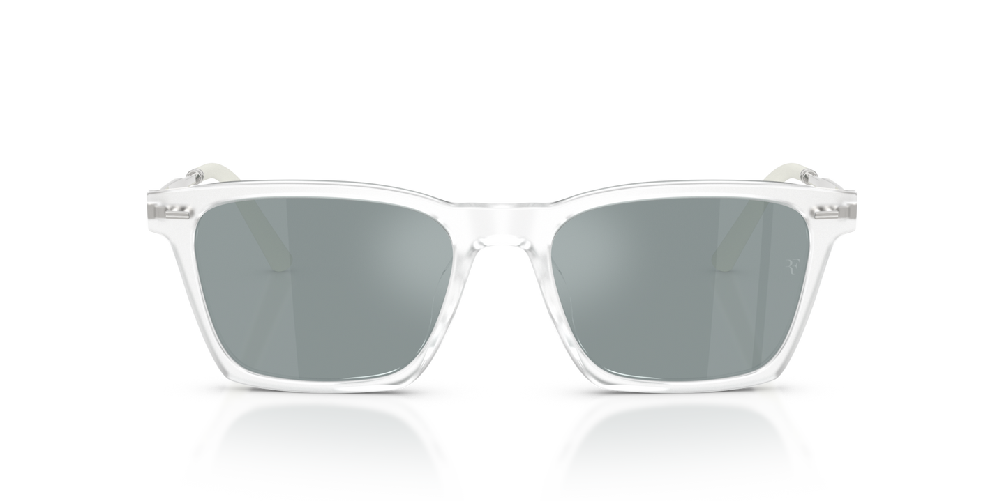 Oliver Peoples R-19 con montatura Cristallo e lenti  Grigio - Immagine Lenti ad alte prestazioni