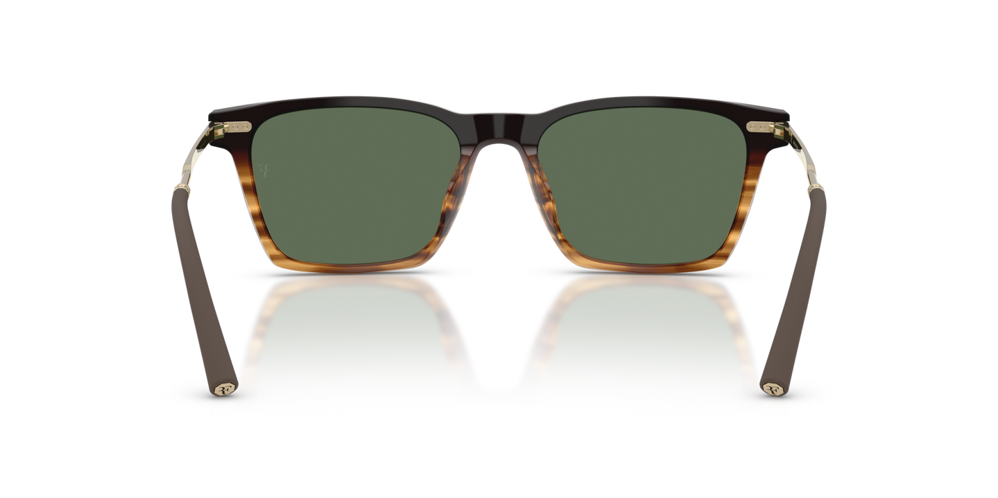 Oliver Peoples R-19 with Cortado frame and Green lenses - Image Nosepads