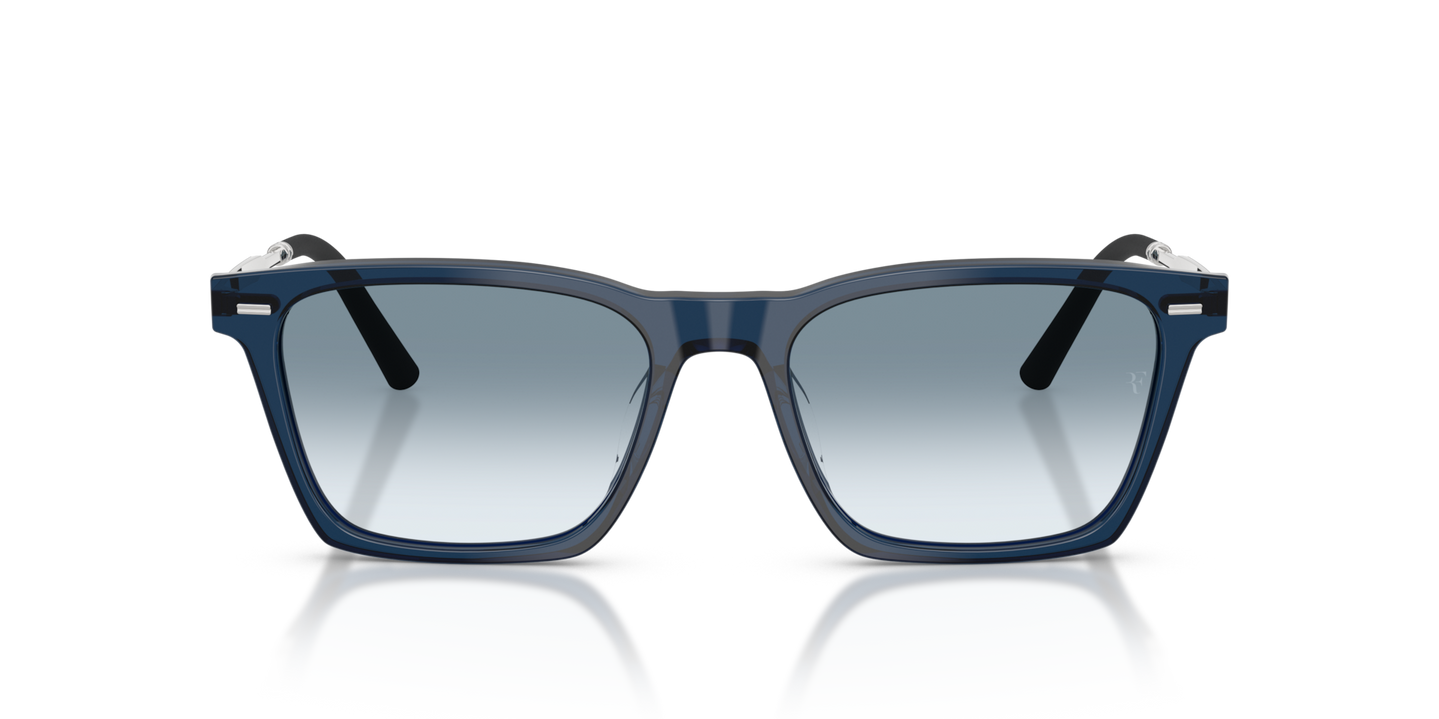 Oliver Peoples R-19 con montatura Ash Blue e lenti  Blue - Immagine Lenti
