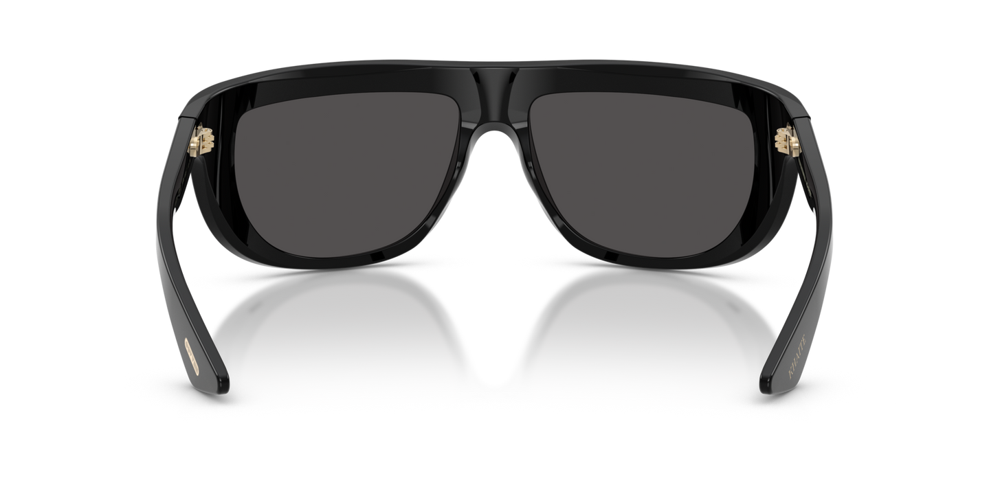 Oliver Peoples 1974C with Black frame and Grey lenses - Image Nosepads