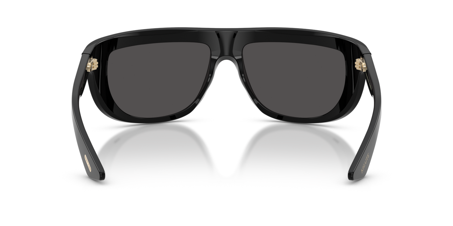 Oliver Peoples 1974C with Black frame and Grey lenses - Image Nosepads