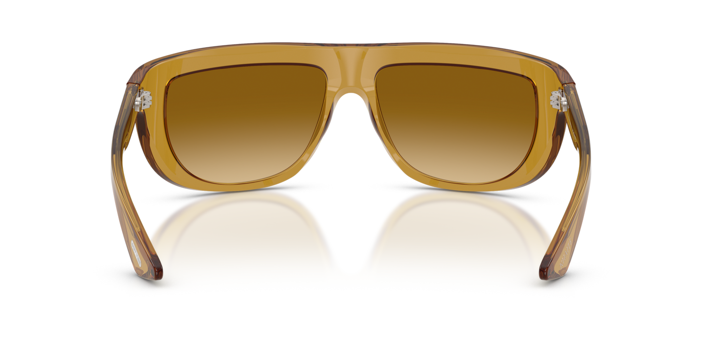 Oliver Peoples 1974C with Dark Honey frame and Brown lenses - Image Nosepads