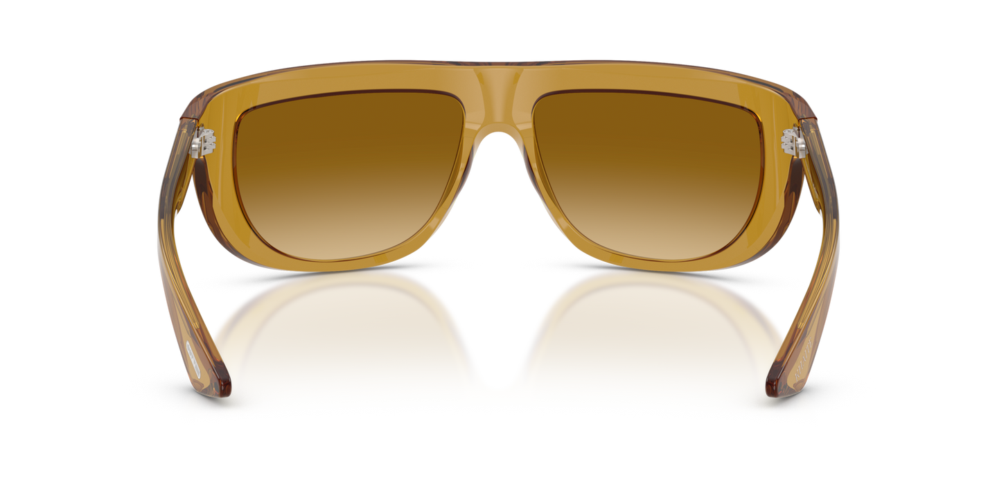 Oliver Peoples 1974C with Dark Honey frame and Brown lenses - Image Nosepads