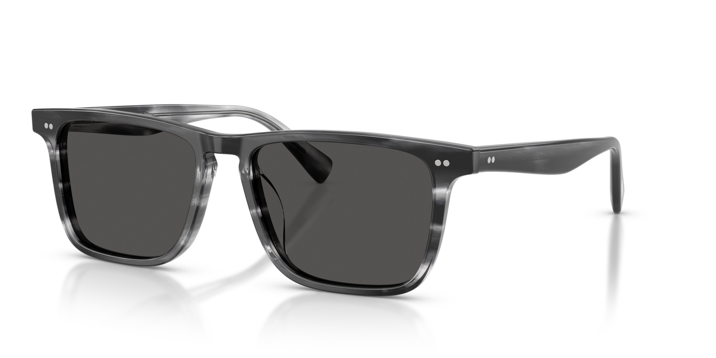 Oliver Peoples Brano、ダイバーズブルーフレーム、グレーレンズ - 画像 カスタム仕様のフィリグリー（金銀線細工）のコアワイヤ