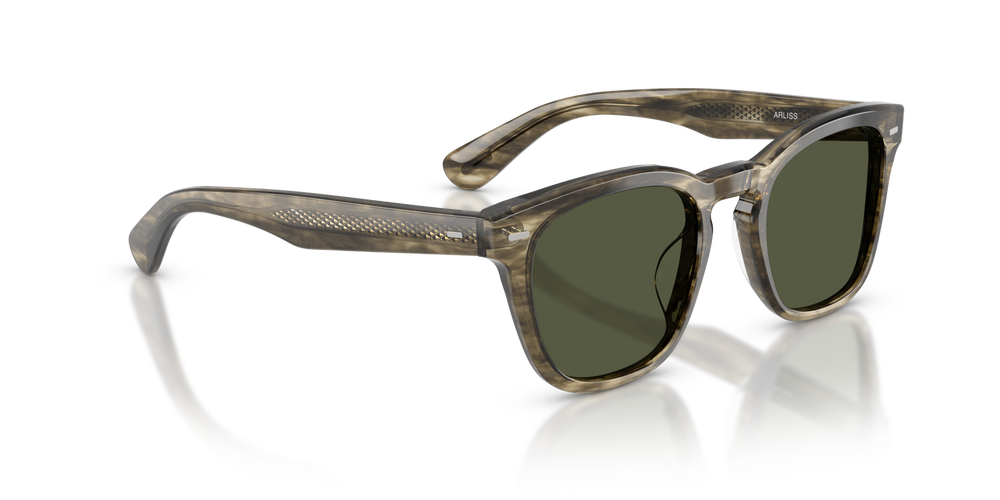Oliver Peoples Arliss、ソフトオリーブバークフレーム、グリーンレンズ - 画像 3