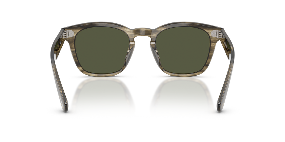 Oliver Peoples Arliss、ソフトオリーブバークフレーム、グリーンレンズ - 画像 5
