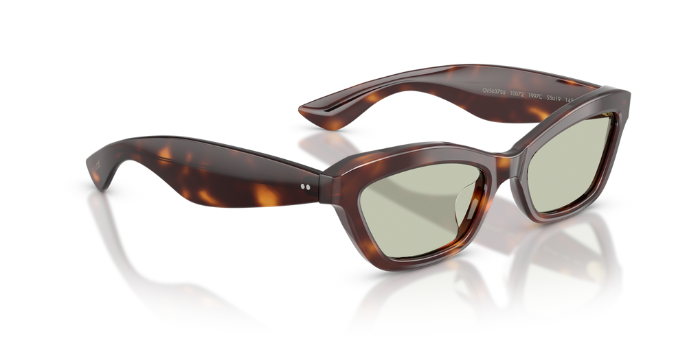 Sie Oliver Peoples 1997C mit Mahagoni dunkel Gestell und Grün Gläsern - bild 3