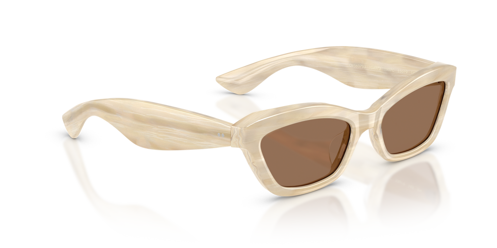 Sie Oliver Peoples 1997C mit Beige Seide Gestell und Braun Gläsern - bild 3