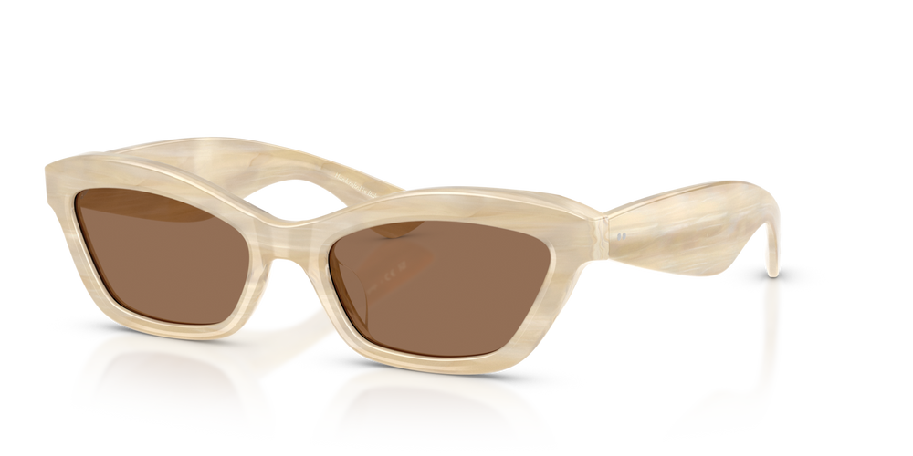 Sie Oliver Peoples 1997C mit Beige Seide Gestell und Braun Gläsern - bild 4