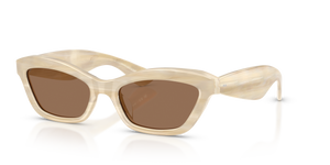 Sie Oliver Peoples 1997C mit Beige Seide Gestell und Braun Gläsern - bild 1