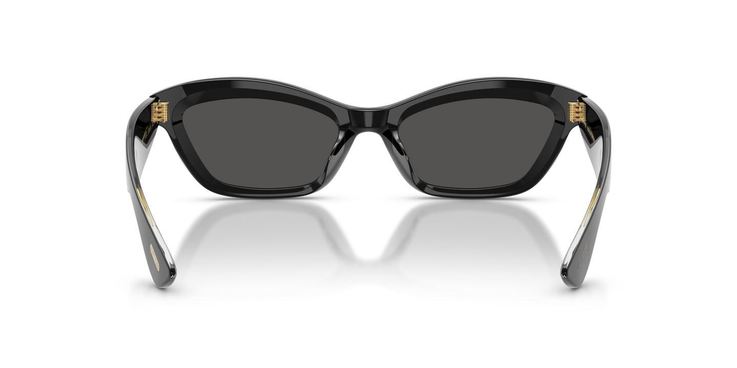 Oliver Peoples 1997C with Black frame and Grey lenses - Image Nosepads