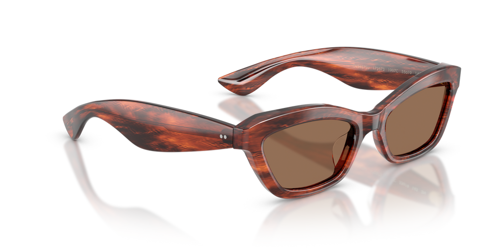 Sie Oliver Peoples 1997C mit Vintage Rot Tortoise Gestell und Braun Gläsern - bild 3