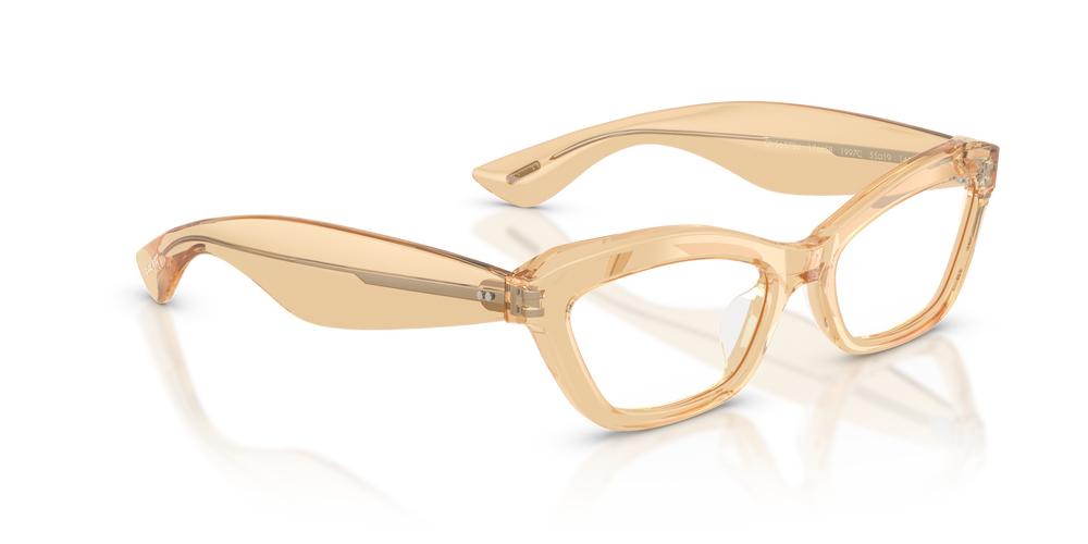 Sie Oliver Peoples 1997C mit Champagne Gestell und Klar Gläsern - bild 3