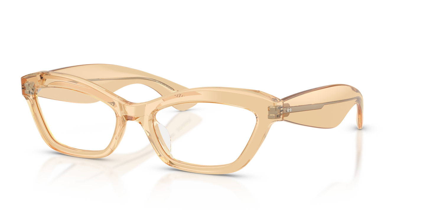 Sie Oliver Peoples 1997C mit Champagne Gestell und Klar Gläsern - Bild Stifte