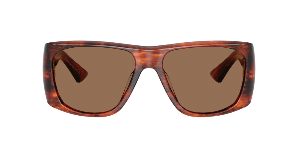 Oliver Peoples 1965C avec une monture Écaille de tortue Rouge Vintage et des verres Brun - image 2