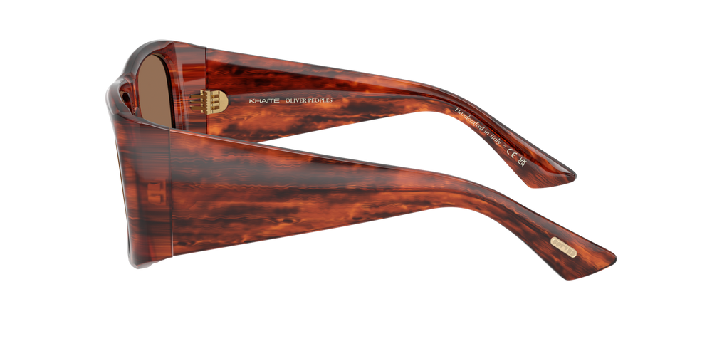 Oliver Peoples 1965C avec une monture Écaille de tortue Rouge Vintage et des verres Brun - image 4