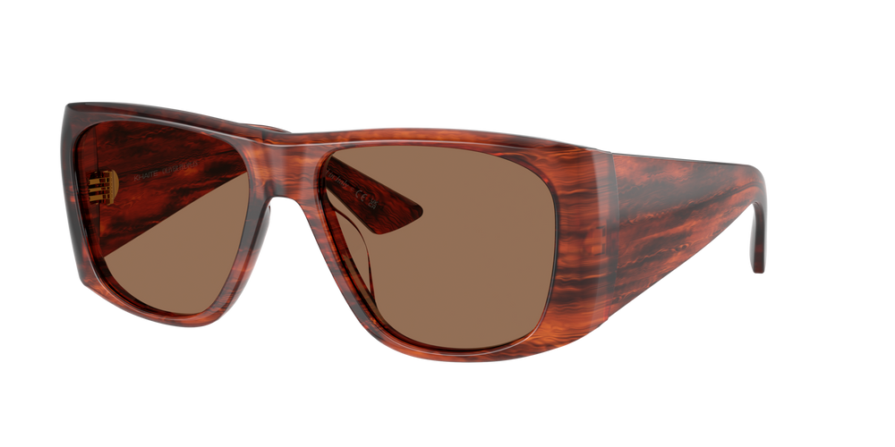 Oliver Peoples 1965C avec une monture Écaille de tortue Rouge Vintage et des verres Brun - image 4