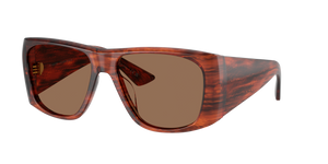 Oliver Peoples 1965C avec une monture Écaille de tortue Rouge Vintage et des verres Brun - image 1