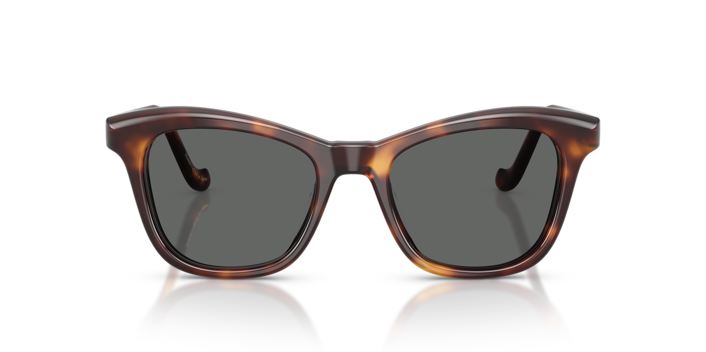 Sie Oliver Peoples Edition 10 mit Mahagoni dunkel Gestell und Grau Gläsern - Bild Material