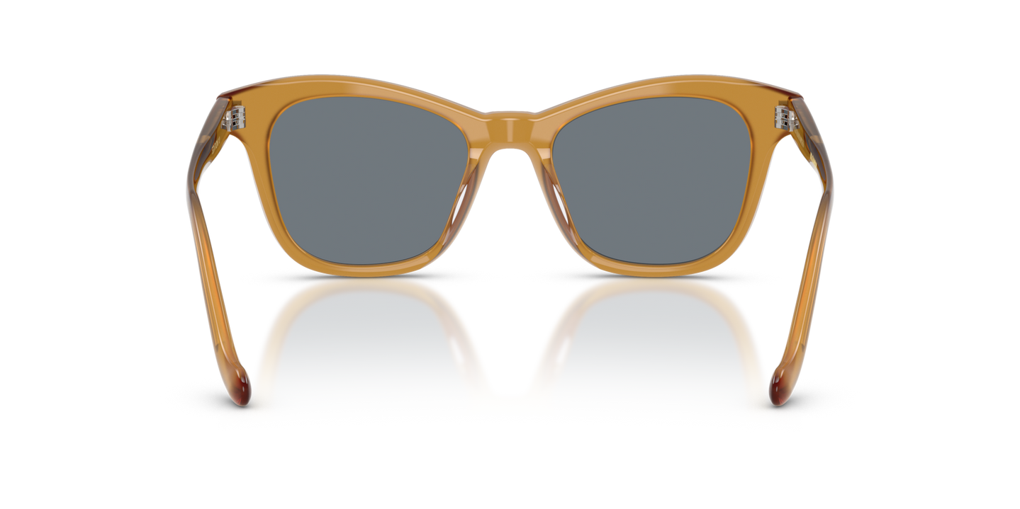 Oliver Peoples Edition 10 with Amber frame and Blue lenses - Image Nosepads