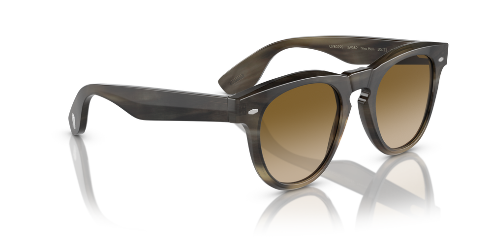 Oliver Peoples Nino Horn con montatura Corno Marrone Chiaro e lenti  Marrone - L'immagine 3