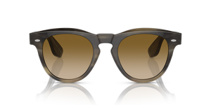 Sie Oliver Peoples Nino Horn mit Hellbraun Horn Gestell und Braun Gläsern - bild 2