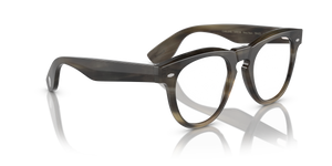 Oliver Peoples Nino Horn with Light Brown Horn frame and Blue lenses - Image 3