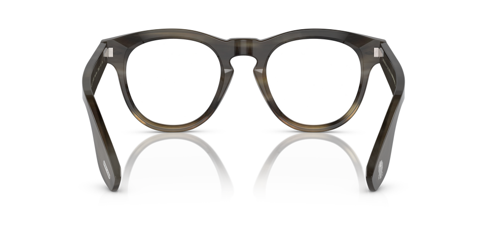 Oliver Peoples Nino Horn with Light Brown Horn frame and Blue lenses - Image 5