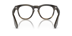 Oliver Peoples Nino Horn with Light Brown Horn frame and Blue lenses - Image 5