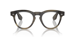 Oliver Peoples Nino Horn with Light Brown Horn frame and Blue lenses - Image 2