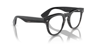 Oliver Peoples Nino Horn with Black Horn frame and Blue lenses - Image 3