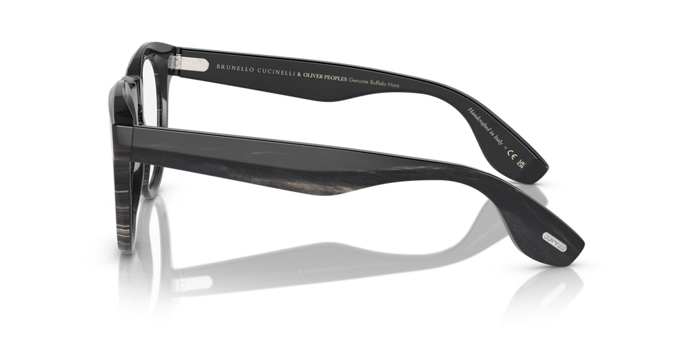Oliver Peoples Nino Horn con montatura Corno Nero e lenti  Blu - immagine 4