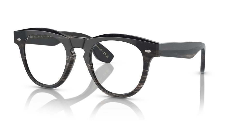 Oliver Peoples Nino Horn con montatura Corno Nero e lenti  Blu - immagine 1