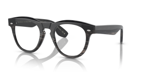 Oliver Peoples Nino Horn con montatura Corno Nero e lenti  Blu - immagine 1