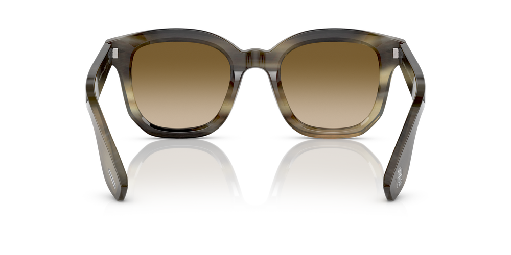 Oliver Peoples Filu' Horn avec une monture Corne Marron clair et des verres Brun - L'image 5
