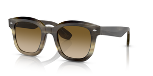 Oliver Peoples Filu' Horn avec une monture Corne Marron clair et des verres Brun - image 1
