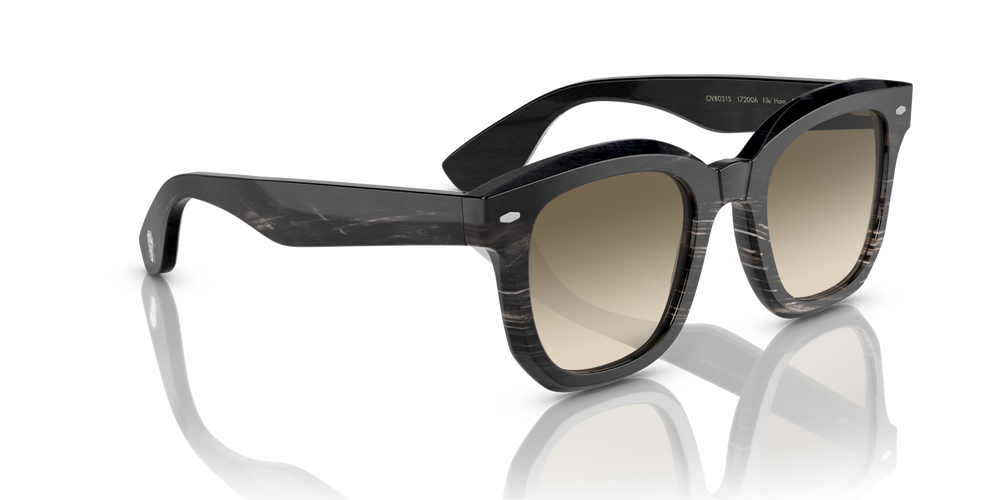 Oliver Peoples Filu' Horn with Black Horn frame and Green lenses - image 3