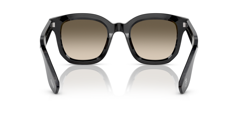 Oliver Peoples Filu' Horn con montura Cuerno Negro y lentes Verde - El 5